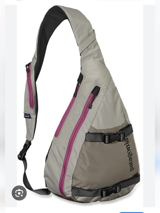 Patagonia Handbags - Patagonia Atom Sling Bag with Pink Zippers
